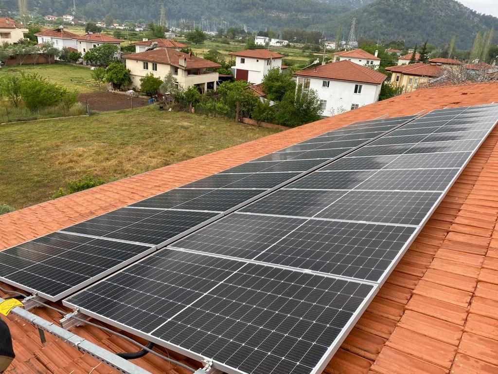 Completed rooftop solar system